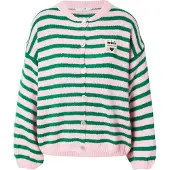 Hailys Casaco de malha 'Av44a' verde / cor-de-rosa