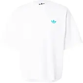 Adidas Originals Camisa azul ciano / verde claro / laranja / branco