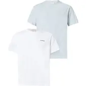 Calvin Klein Camisa azul claro / branco