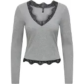 ONLY Camisa 'ONLFENJA' acinzentado / preto