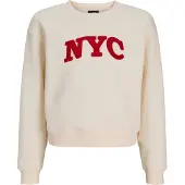 JJXX Sweatshirt 'JXTATUM' vermelho / branco