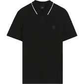 BOSS Camisa 'Passerford' preto / branco