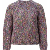 Rich & royal Pullover azul / kiwi / cor-de-rosa / granadina
