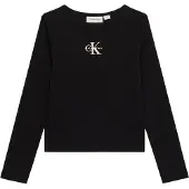 Calvin Klein Jeans Camisola preto / branco