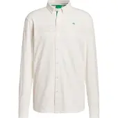 Adidas Camisa ' Twistknit Button Up Polo' branco / offwhite