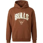 New Era Sweatshirt 'NBA CHIBUL' castanho / branco