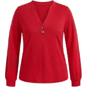 Usha Blusa vermelho vivo