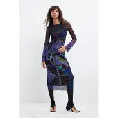 Desigual Vestido 'S. L. Lacroix' azul / mistura de cores
