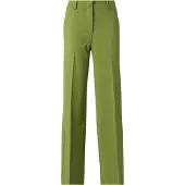 Weekend Max Mara Calças com vincos 'VISIVO' maçã