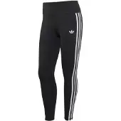 Adidas Calças de desporto preto / branco