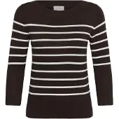 Kaffe Pullover mocha / branco