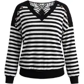 Faina Camisa preto / branco