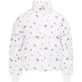 Mymo Casaco de inverno verde / rosa / cor-de-rosa / branco