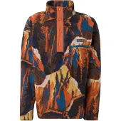 Columbia Pullover desportivo 'Helvetia II' genciana / castanho / amarelo dourado / tangerina