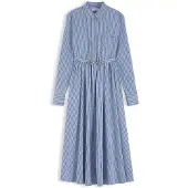 Tommy Hilfiger Vestidos camiseiros azul claro / preto / branco