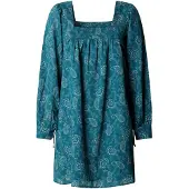 Pepe Jeans para mulher. PL9537902 Vestido Gemma verde (XS), Casual, Algodão, Manga comprida