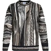 Carlo colucci Pullover bege escuro / grafite / preto / branco