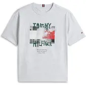 Tommy Hilfiger Camisola acinzentado / verde escuro / vermelho / preto