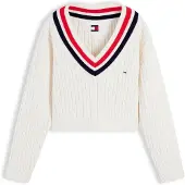 Tommy Hilfiger Pullover marinho / vermelho / offwhite