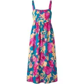 Usha Vestido azul escuro / mistura de cores