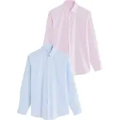 Next Camisa azul claro / cor-de-rosa