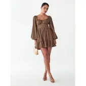 St MRLO Vestido 'Wrenn' castanho