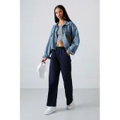 Tommy Life Calças navy / alperce