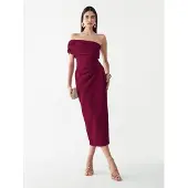 BWLDR Vestido de cocktail 'LILA' vermelho