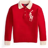 Ralph Lauren Pullover vermelho / branco
