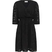 Cream Vestido preto
