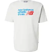 New Balance Camisa azul / cinzento claro / vermelho cereja