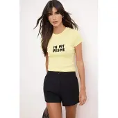 Trendyol Camisa amarelo / preto
