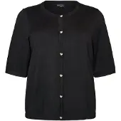 Zizzi Casaco de malha 'MCARRIE HEART ' preto