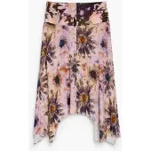 Desigual Saia oliveira / arroxado / vermelho florescente