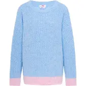 Mymo Pullover azul claro / cor-de-rosa