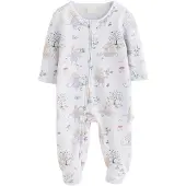 Next Pijama bege / verde / roxo pastel / branco