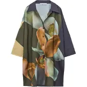 Adolfo Dominguez Blusa navy / caramelo / oliveira / verde pastel