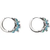 IZIA Brincos azul / prata