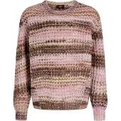 JJXX Pullover 'JXSIMONE SPACE' castanho escuro / oliveira / rosé / rosa claro