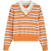 Next Pullover laranja / branco
