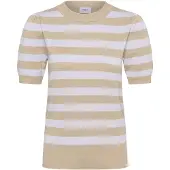 Saint tropez Pullover 'Mila' bege / roxo