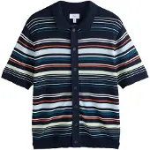 Next Casaco de malha navy / azul pastel / verde pastel / laranja
