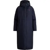 Ralph Lauren para mulher. 211A97137001 Casaco acolchoado de penugem de peso médio marinho (L), Casual, Algodão, Náilon, Manga comprida