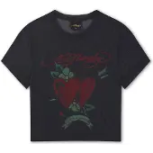 Ed Hardy Camisa 'Life Is A Gamble' vermelho / preto