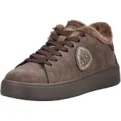 Blauer.USA para mulher. F6VICTORY01 Sapatilhas Victory em pele castanha (38), Couro, Marrom, Plano, Cordão, Casual