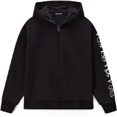Napapijri Casaco em moletão 'B-Acadia' preto / branco