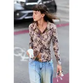 Desigual Blusa acastanhado / preto