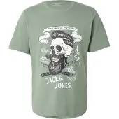 Jack & Jones Camisa 'JORSHAPE' jade / preto / branco