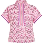IZIA Blusa rosa / branco