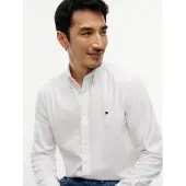 Tommy Hilfiger Camisa clássica 'Flex' branco